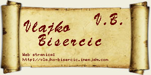Vlajko Biserčić vizit kartica